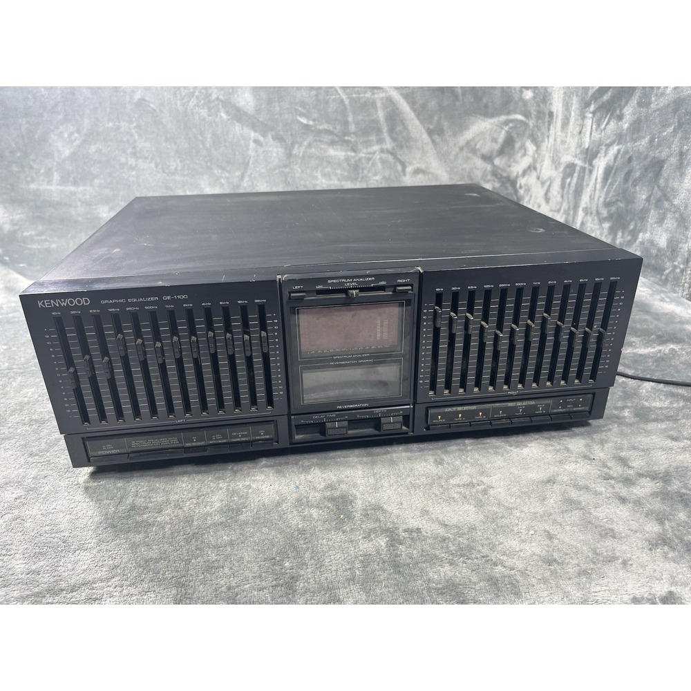 Kenwood GE-1100 Graphic Equalizer Stereo Reverb Spectrum Analizer Made In Japan
